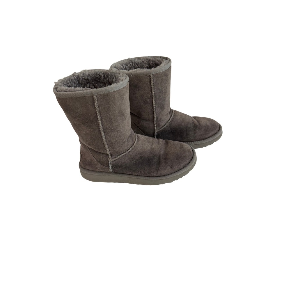 UGG Classic Short II Boots Womens 8 Grey Good Suede Shearling 1016223 - Picture 5 of 9